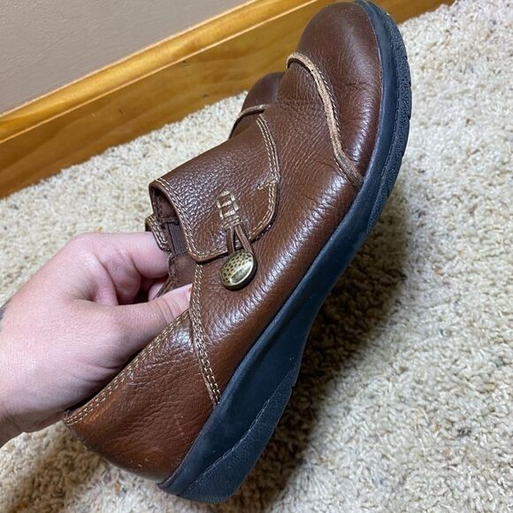 Clarks Cheyn Misha Brown Leather Loafers 6 - Picture 2 of 6